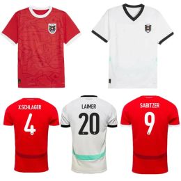 Souvenir Arnautovic Football Shirt Home Away Alabacamisetas de futbol men 2024 Austria Jerseys Euro Soccer Jersey Lienhart uniform