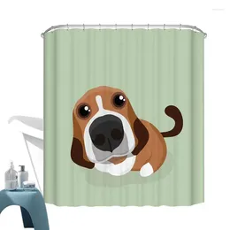 Shower Curtains Cute Curtain Waterproof Anime Funny Animal Kids Colorful Lovely Bathroom Decor Printed Partition