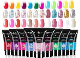 Nail Gel Poly Acrylic For Manicure 15ML UV Extension 38 Colours Polygels Nails Art Painting Enamel7823890