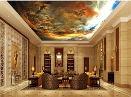 Wallpapers Custom 3D Po Wallpaper Ceilings Beautiful Angel Sky Cloud European Mural