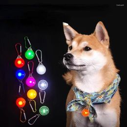 Dog Collars Led Luminous Collar Pendant Pet Outdoor Travel Safety Flash Light Leash Decor Necklace With Buckle