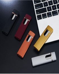 USB Rechargeable Lighters Lighter Flameless Touch Screen Switch Colourful Windproof Lighter A4868585533