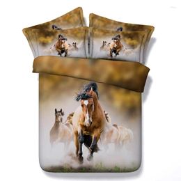 Bedding Sets 3D Horse Comforter Set Designer Bed Sheet Duvet Cover Super King Quenn Size Quilt Housse De Couette Bedroom Brand