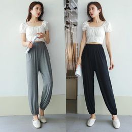 Women's Pants Pajama Autumn Modal Lounge Wear Home For Women Sleepwear Suit Fall Homewear Trouser