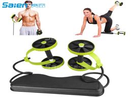 Sport Core Double AB Roller Wheel Fitness Abdominal Exercises Equipment Waist Slimming Trainer at Home Gym7924990
