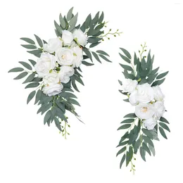 Decorative Flowers Artificial Backdrop Arch Wedding Party DIY Decoration Beautiful Romantic Flower Arrangement Garland Pendant For Outdoor