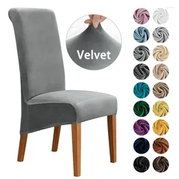 Chair Covers Oversized Cover Purity Velvet Fabric High Elasticity Antiskid For Living Room Dining Soft Comfortable