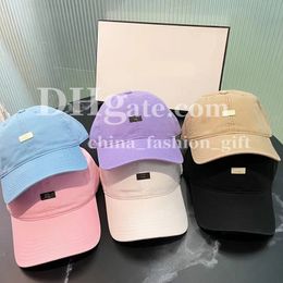 Designer Baseball Cap Simple Solid Coloured Hat Men Women Ins Fresh Baseball Cap Sports Casual Hat Outdoor Sun Hat 6 Colours Hat