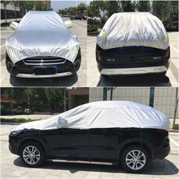 Car Covers Semi car cover for SUVs 4X4 4WD waterproof outdoor car cover snow rain UV resistant T240509