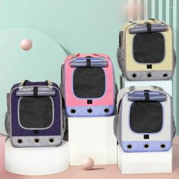 Cat Carriers Pet And Dog Backpack Easy To Carry Clean Breathable Shoulder Bag For Cats Dogs Supplies Mochila Perro