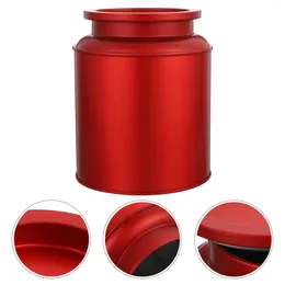 Storage Bottles Tinplate Tea Can Airtight Glass Containers Candy Box Travel Canister Leaves Food
