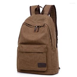 Backpack Preppy Style Fashion Backpacks For Men And Women Solid Soft Back Pack Unisex School Bags Big Capicity Canvas Bag