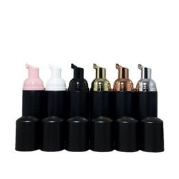 Matte Black Travel Soap Bottle Plastic Foam Bottles Mini Foaming Pump Dispenser for Cleaning Cosmetics Packaging 60ML Ffgbt Iurun