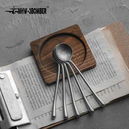 Coffee Scoops MHW-3BOMBER Stainless Steel Stirring Spoon Exquisite Portable Tools Professional Barista Accessories