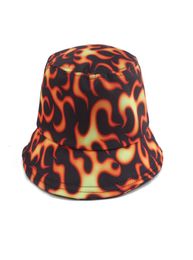 Panama Fire Cloud Dragon Print Fisherman Hat Fashion Harajuku Bucket Hats For Men Women Sun Protection Hip Hop Cap8558739