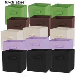 Storage Boxes Bins Non woven fabric silo drawer/basket Wardrobe organizer storage basket/box/silo/shelf Foldable cube storage organizer S24513