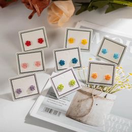 Stud Earrings Flower Ceramic With Anti-allergic Ear Acupuncture Button Bienen Schmuck Jewlery #XN299 Fashion Jewellery 2024