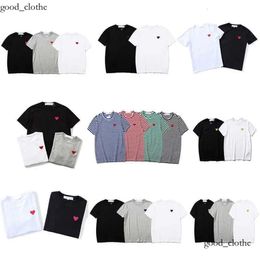 cdgs shirt Fashion Mens Play T Shirt Designer Red Heart Shirt Commes Casual Women Shirts Des Badge Garcons High Quanlity Tshirts Cotton Embroidery cdgs hoodie 993