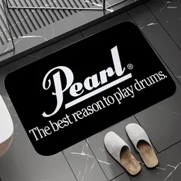 Carpets Pearl Drum Funny Entrance Door Mats Children Room Mat Non-slip Long Corridor Carpet Welcome Home Bathroom Kitchen Floor Doormat