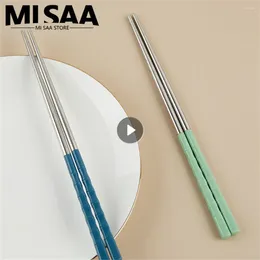 Chopsticks Chinese Stainless Steel High Temperature Resistant Household Kitchen Accessories Tableware Contact Grade 5 Color