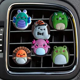 Safety Belts Accessories Cute Pig 2 50 Cartoon Car Air Vent Clip Outlet Per Clips Decorative Freshener Conditioner Bk Drop Delivery Otwcq