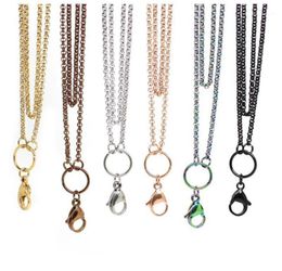 WholePanpan 32 inches Stainless steel rolo chain floating locket chains necklace chain17108854