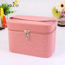 Shoulder Bags BANKUO 2024 Cosmetic Bag Waterproof Crocodile Pattern Girl Storage Box Fashion Large Capacity Ladies Makeup Case Z308