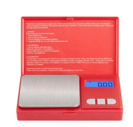 wholesale Pocket Square Digital Scale Red Electronic Precise Jewelry Scale High precision Kitchen Weight scales ZZ