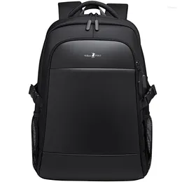 Backpack Williampolo Men Laptop Rucksack Travel Large Capacity Business USB Charge College Student School Bag Shoulder Bags