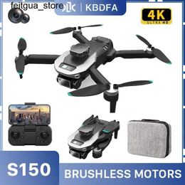 Drones KBDFA S150 aerial drone 8K high-definition dual camera optical flow obstacle avoidance brushless motor professional foldable four helicopter toy S24513