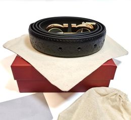 Men Designers Belts Womens Mens Fashion casual business metal buckle leather belt width 35cm Red box7797784
