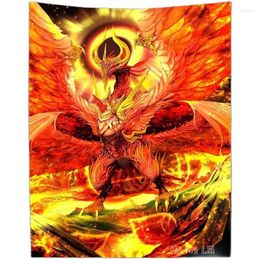 Tapestries Monster Fire Red Lava By Ho Me Lili Tapestry For Bedroom Living Room Party Decor