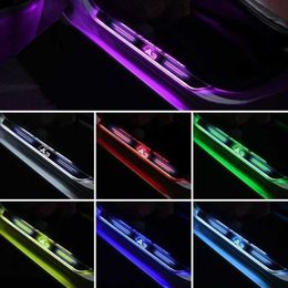 Car Stickers Car Wireless LED Welcome Pedal Threshold Atmosphere Light For Audi A3 A1 Q7 B8 A7 A5 Q5 8P A2 A6 Q7 A8 Q8 A4 Q2 TT RS3 RS4 RS5 T240513