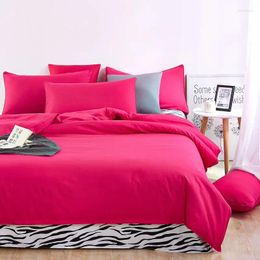 Bedding Sets Design Solid Colours And Zebra Pattern 3/4 Pcs Bed Sheet Bedspread Duvet Cover/flat Sheet/ Pillowcases