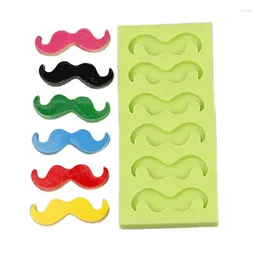 Baking Tools Fondant Moulds Man Beard Shaped Silicone Material Accessories For