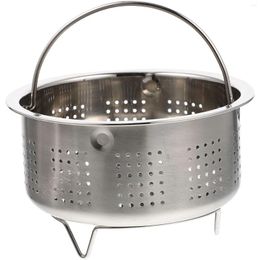 Double Boilers Stainless Steel Steamer Filter Basket For Supply Dumpling Fruit Drainable Compartment Pot Rack