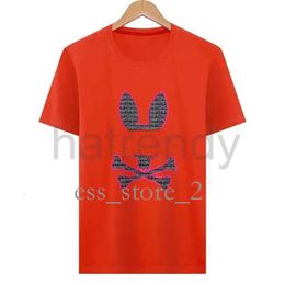 Psyco Bunny shirt Psychological T-shirts Psyco Rabbit t Shirt American Designer Business Fashion Tees Mens Women Usa High Street Polos Skull Rabbits Bunny 24ss 651