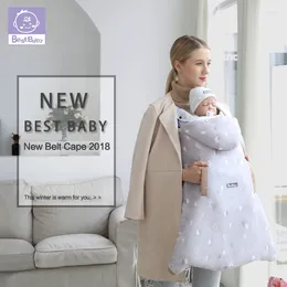 Blankets 2 In 1 Windproof Outdoors Baby Sling Cloak Waterproof Autumn And Winter Sleeping Bag Warm Blanket Swaddling 24 Month