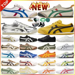 With Box Onitsukas Tiger Mexico 66 Sneakers Men Womens Casual Shoes Running Tokuten Kill Bill Birch Black White Pink Chrome Silver Sports Outdoor Trainers Tennis