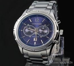 2020 Gentleman New Relogio Masculino Curren Silver Watches Date Men Luxury Waterproof Sport Military Army Dress Quartz Wristwatche6367082