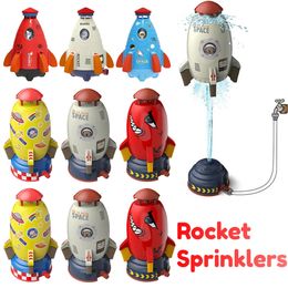 Rocket Launcher Toys Rocket Water Sprinklers Water Pressure Lift Sprinkler Toy Outdoor Play Garden Lawn Water Spray Kids Toys 240514