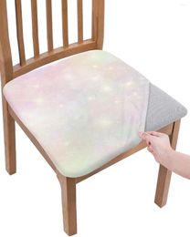 Chair Covers Romantic Pink Starry Sky Elasticity Cover Office Computer Seat Protector Case Home Kitchen Dining Room Slipcovers