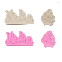 Baking Moulds Flame Shaped Silicone Handmade Fondant Mould DIY Candy