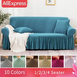 Chair Covers 1/2/3/4 Seater Elastic Armchair Sectional Sofa Cover Couches For Living Room Printed Cushion Bank Bean Bag Solid Polyester