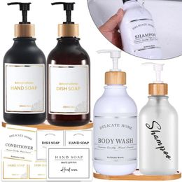 Liquid Soap Dispenser 300/500ML And Shampoo Bottles Bathroom Dispensers Refillable Shower Gel Conditioner Lotion Container Travel Storage