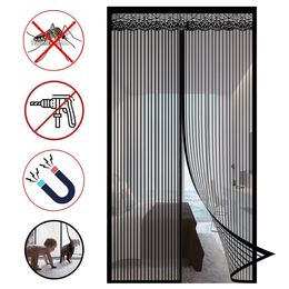 Magnetic Screen Door Curtain AntiMosquito Net Fly Insect Mesh Automatic Closing Custom Size Easy Installation 240424