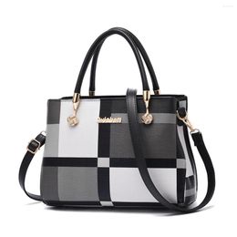 Bag 2024 Colourful Plaid Women's Shoulder Crossbody Handbag Shell