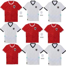 2024 Austria Euro Soccer Jerseys Home red sets Away white jersey Austria national football team Kits men tops tee shirts uniforms tops2024