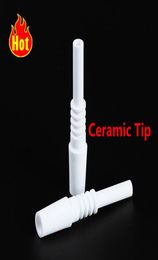 DHL Ceramic Tip Smoke For NC kits Nail 10mm 14mm Male oil suckle2102750