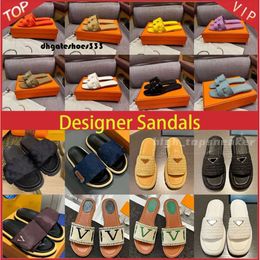 slippers mens 10a top suality with box summer slippers Designer Sunny Beach Sandal Slides Vintage Shoe Mens Womens Fashion Soft Flat Shoes Couples Gift Mule